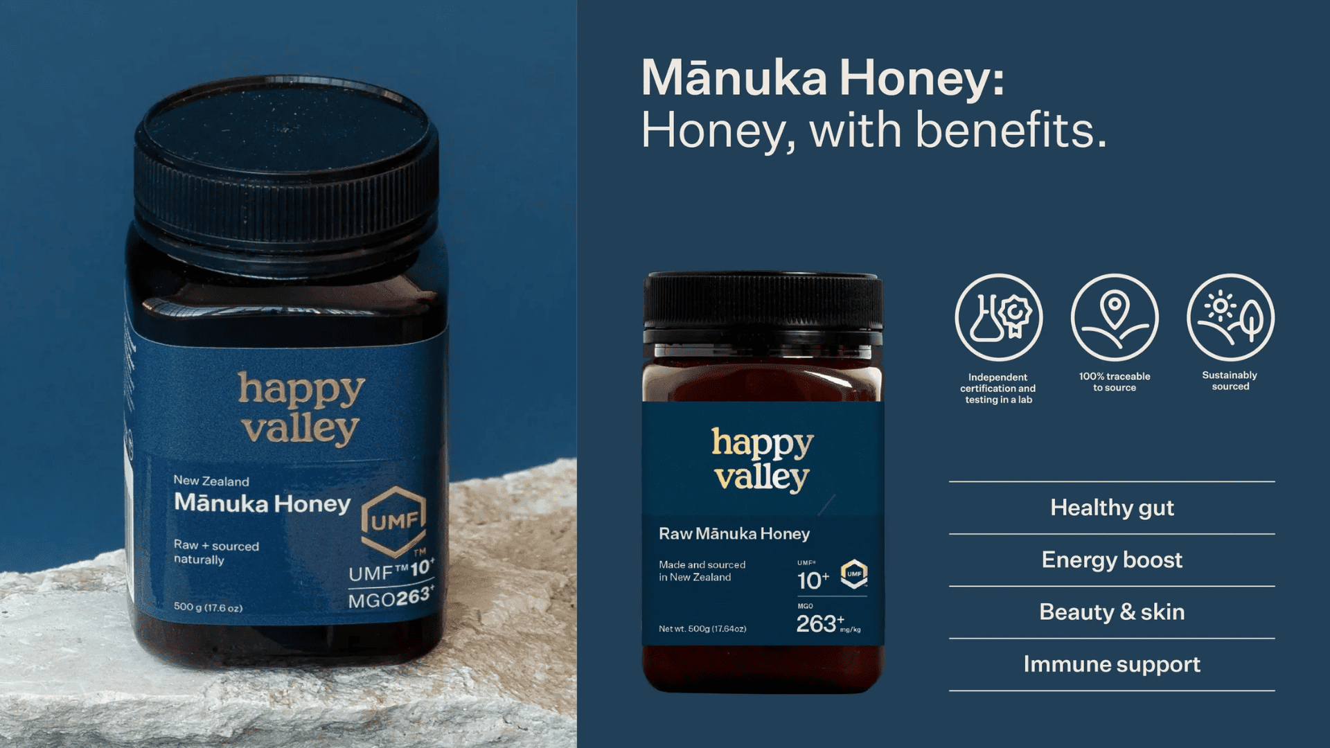 Raw manuka honey umf10+